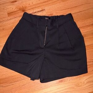 Quince High Waist Black Women's Shorts